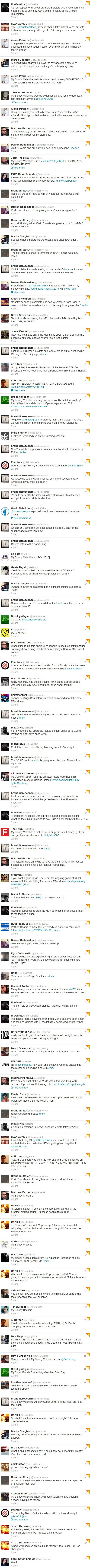 MBV vs Twitter / 2013-02-02